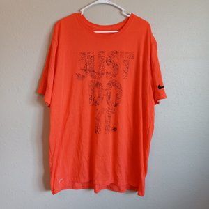 NIKE The Nike Tee DRI-FIT T-Shirt Men's XXL Athletic  Orange Nike Swoosh